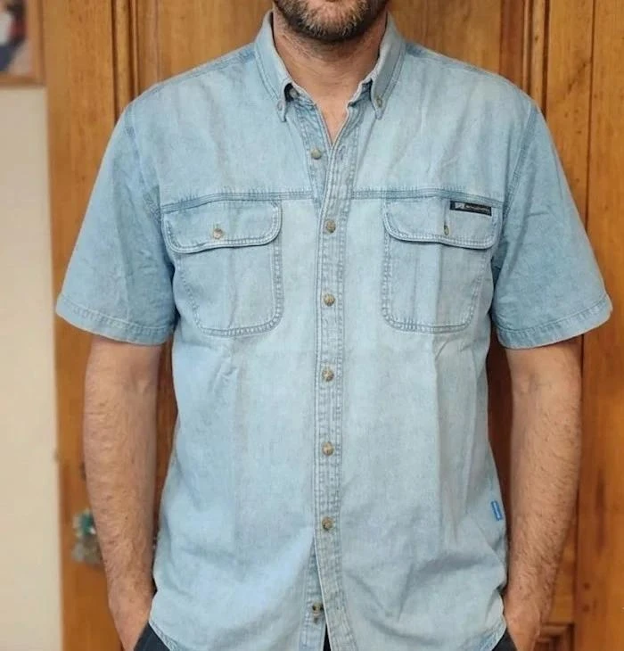 Chemise en jean marque Quechua taille XL